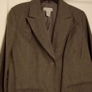 Jessical London Gray 2 PC Woolen Pant Suit